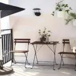 ميز و صندلي دو نفره تاشو مدل تارنو