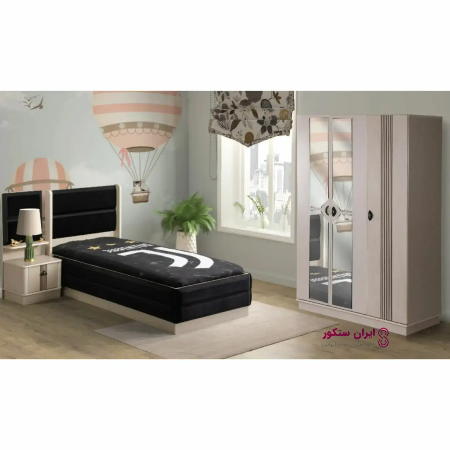 سرویس خواب دو نفره مدرن مدل آیسان