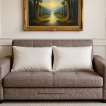 مبل تختخواب‌شو ارزان پارچه‌ای ایران ستکور | مبل تختخواب شو 2 نفره | خرید مبل تختخواب شو تاشو چند منظوره ایران ستکور ارسال به سراسر کشور